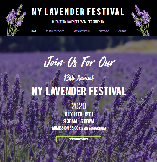 Lavender Festival Website